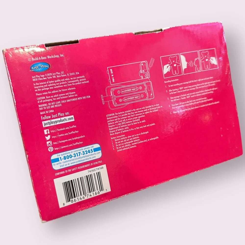 New In Package Build-A-Bear Colorful Secret Diary Bear - Picture 7 of 8